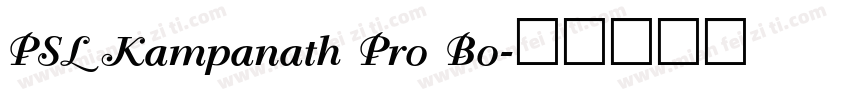 PSL Kampanath Pro Bo字体转换